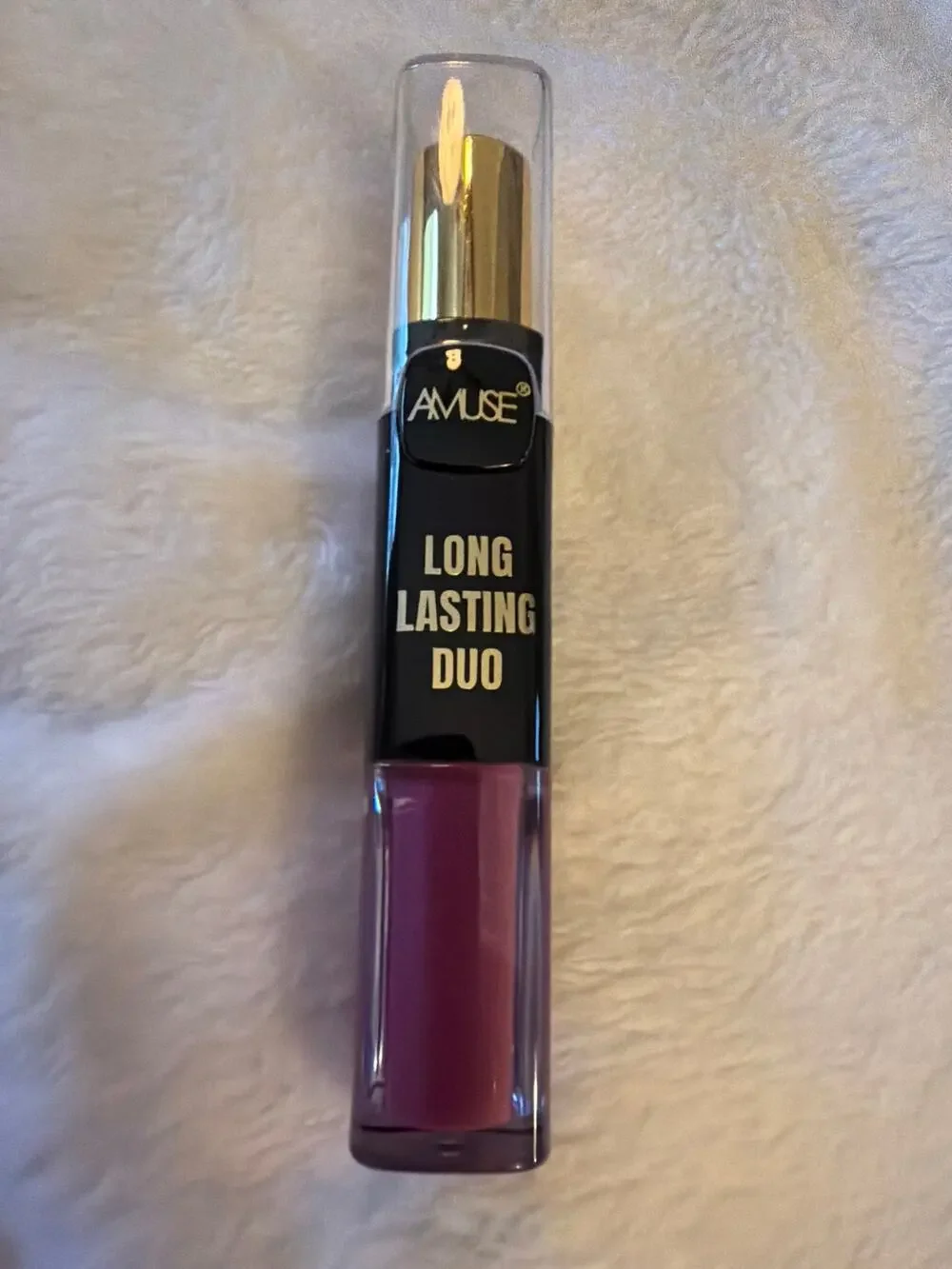 AMUSE Long Lasting Duo No. 3 Mauve Dusty Rose Liquid Matte Lipstick 8g NEW